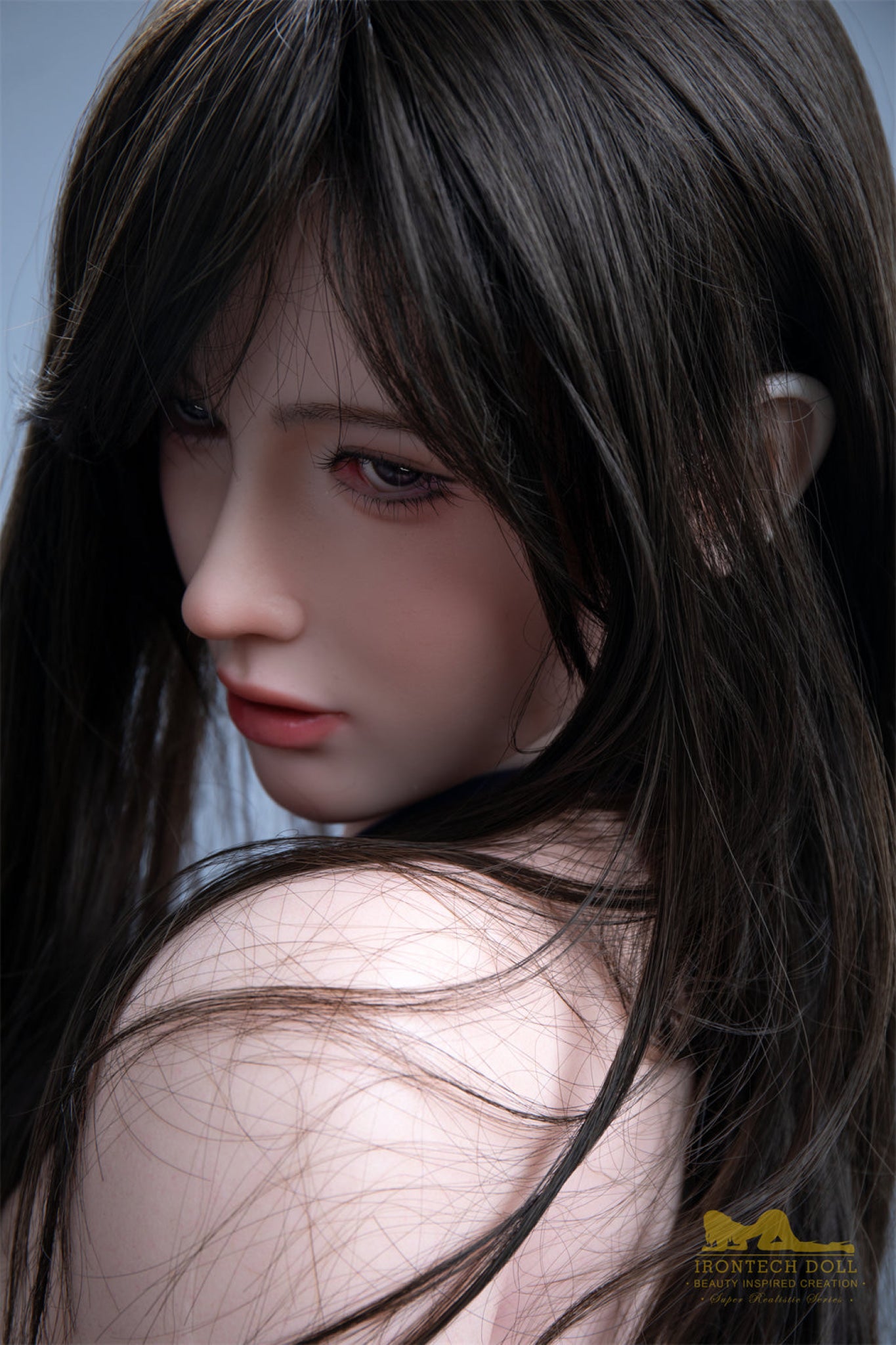 "Image 6 of Miya 164cm Iron Tech silicone doll with C-Cup, standing in a neutral pose."