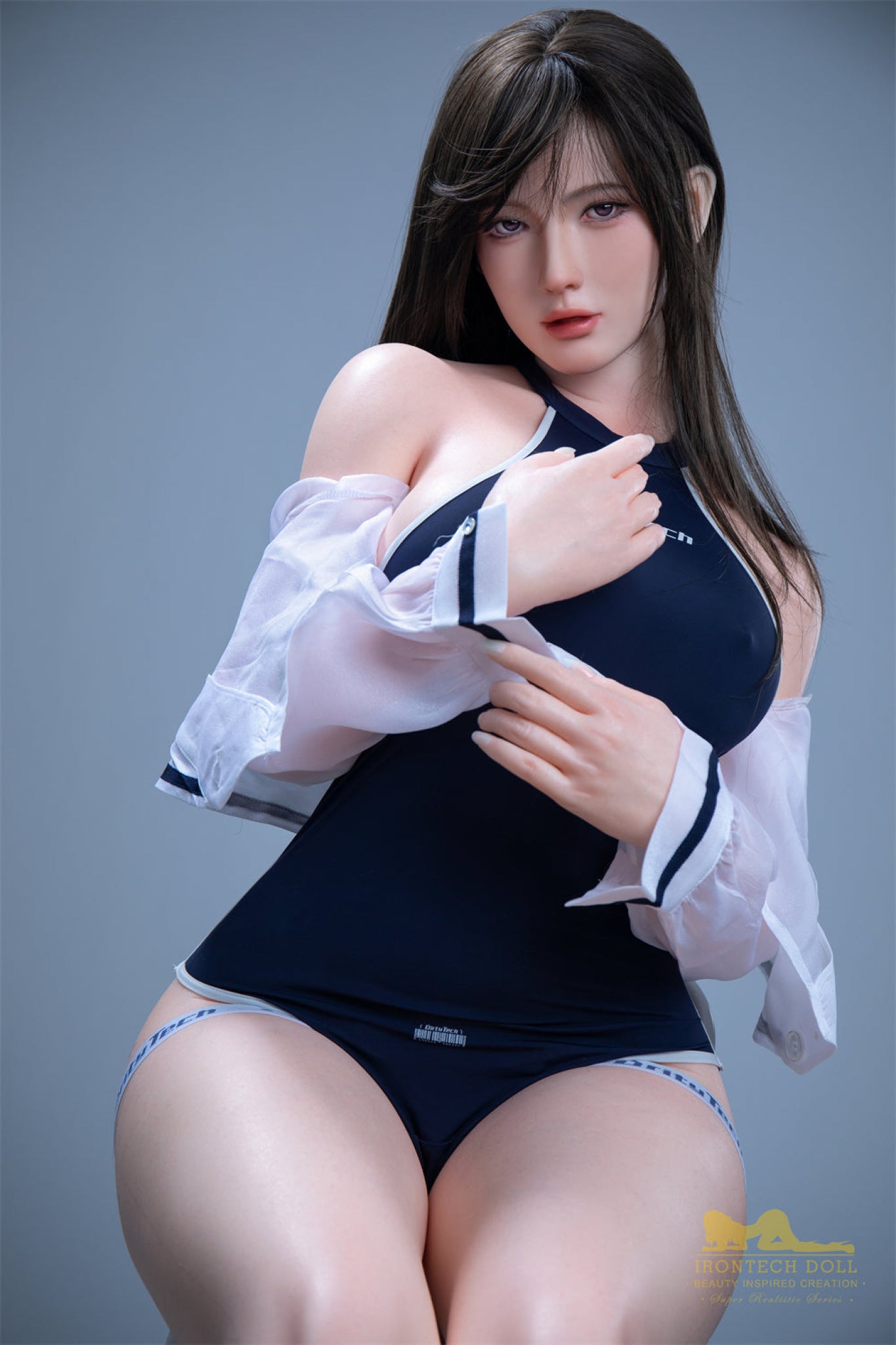 "Image 7 of Miya 164cm Silicone Doll with C-Cup - Iron Tech, displaying full body view."